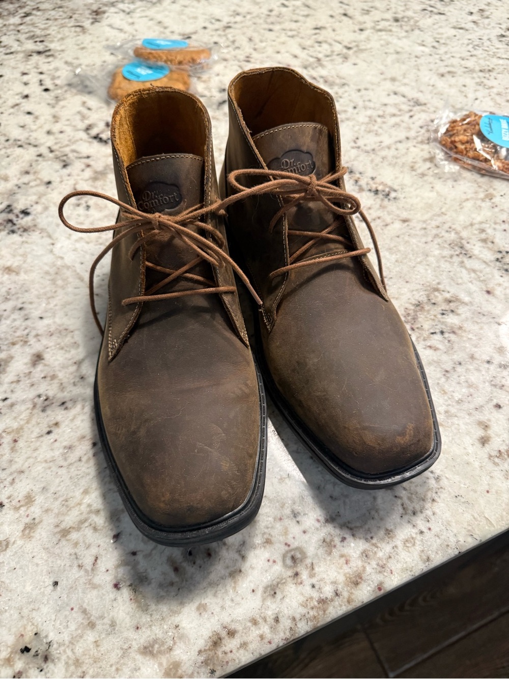 DR COMFORT Ruk Brown Leather Chukka Boots MEN 11M Orthopedic Diabetic Shoes‎